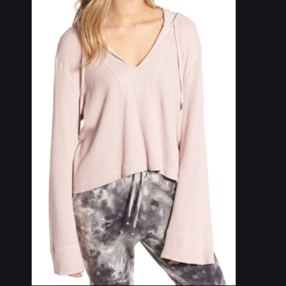Splendid Thermal Crop Hoodie